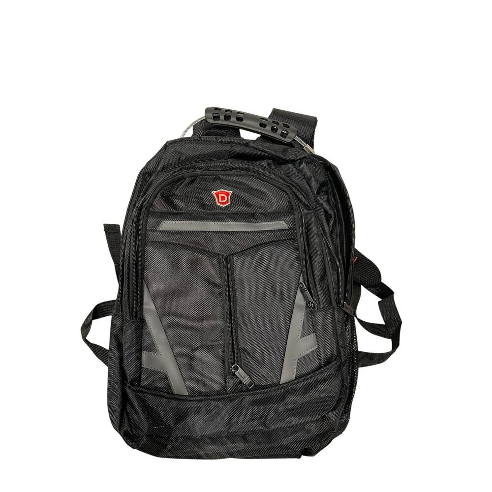 D Brand Padded Computer Black Backpack